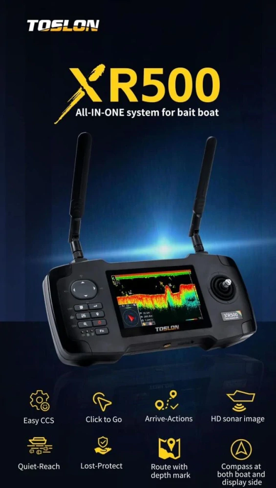 Toslon XR500 – vše v jednom – sonar / ovladač / autopilot