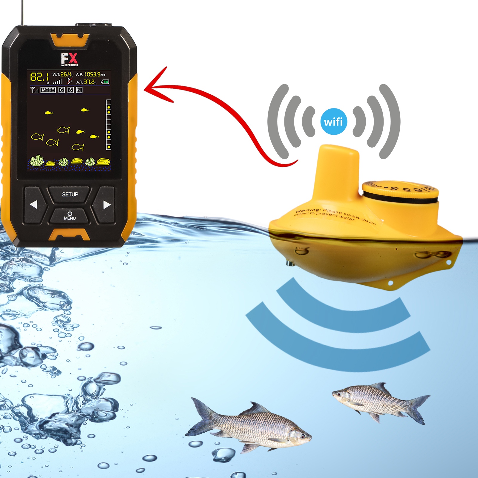 FishVision Pro - sonarový vyhledávač ryb